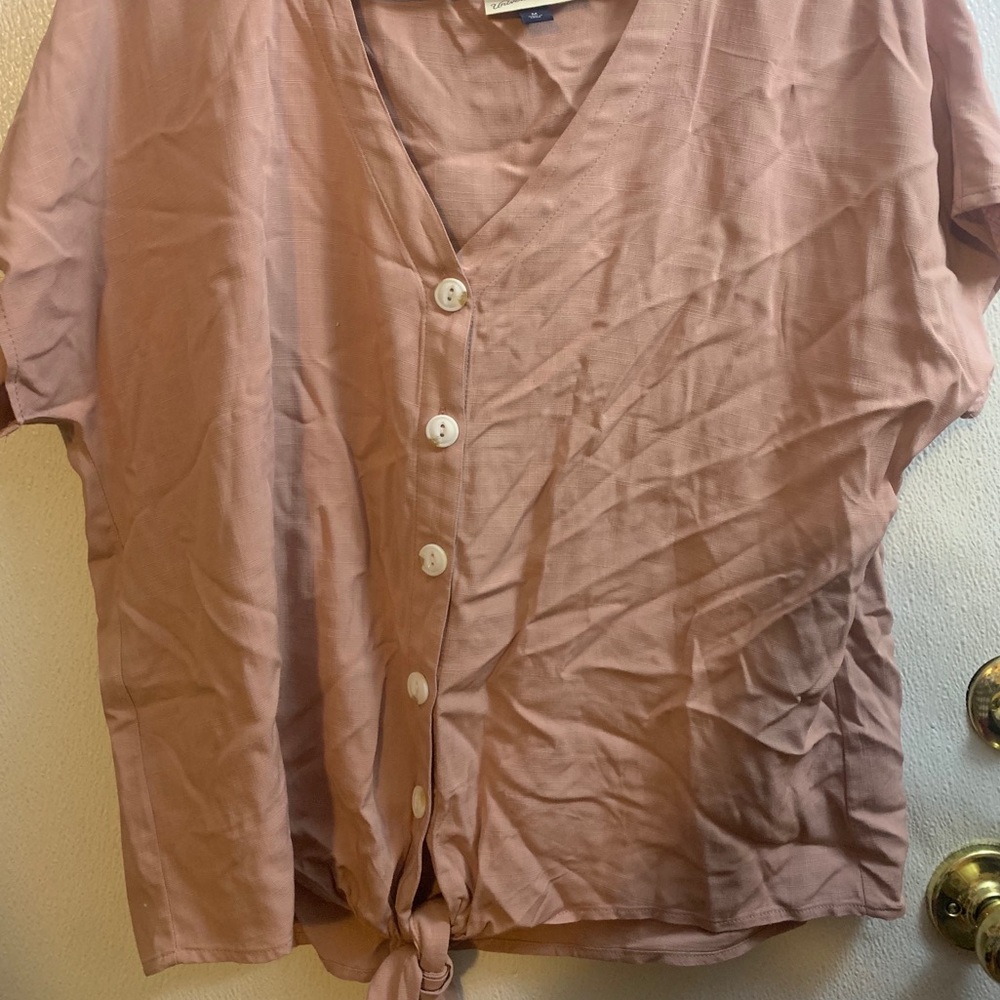 Target Cropped button up shirt